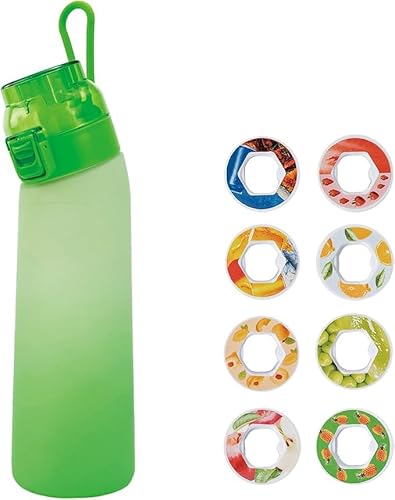 フルーツフレーバーウォーターボトル 700ml 8種類のフレーバー ウォーターボトル BPAフリー 砂糖0カロリー 香り付き ライタン素材 密閉 漏れ防止 安心 ポータブル ジム/ヨガ/スポーツ/アウトドア/オフィス対応 ストロー付き 味のする水筒 (6)
