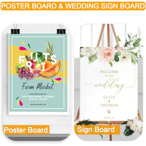 LOSYHU 20 Pack White Foam Board for Projects 12"x16.5" Foam Core Board 1/5" Thick Polystyrene Foam Sheet Foam Backing Board Poster Foam Board Sheets for Art Crafts, School, Presentation, Wedding - Image 7