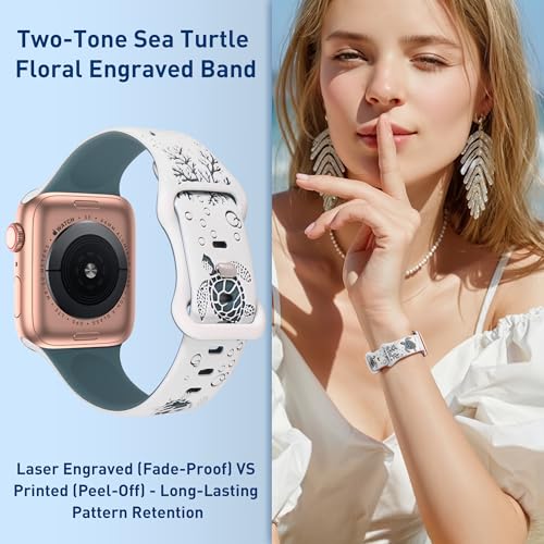 Sea Turtle Engraved Apple Watch Band - $6.99 with code JU627E3R - Image 5