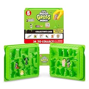 5 Surprise Mega Gross Minis Collector’s Case by ZURU Boys Mystery Collectible Surprise Unboxing Rare Exclusive, Toys For Boys and Girls, Kids’ Collectible