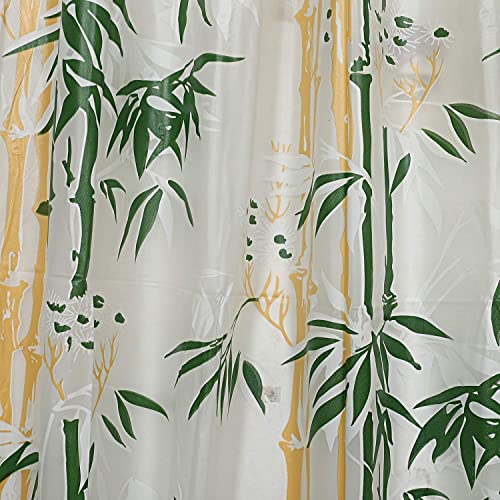 Image of Feelings Shower Curtain PVC Waterproof Curtain for Shower 7 Feet with 8 Hook - 54 x 84 Inch Printed Shower Curtain (Pattern - Q)