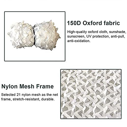 Weiß Camouflage-Tarnnetz,Outdoor Garten Party Dekorationen,Waldtarnnetz-Sonnenschutz-Netz Für Camping,Tarnnetz… – Bild 5