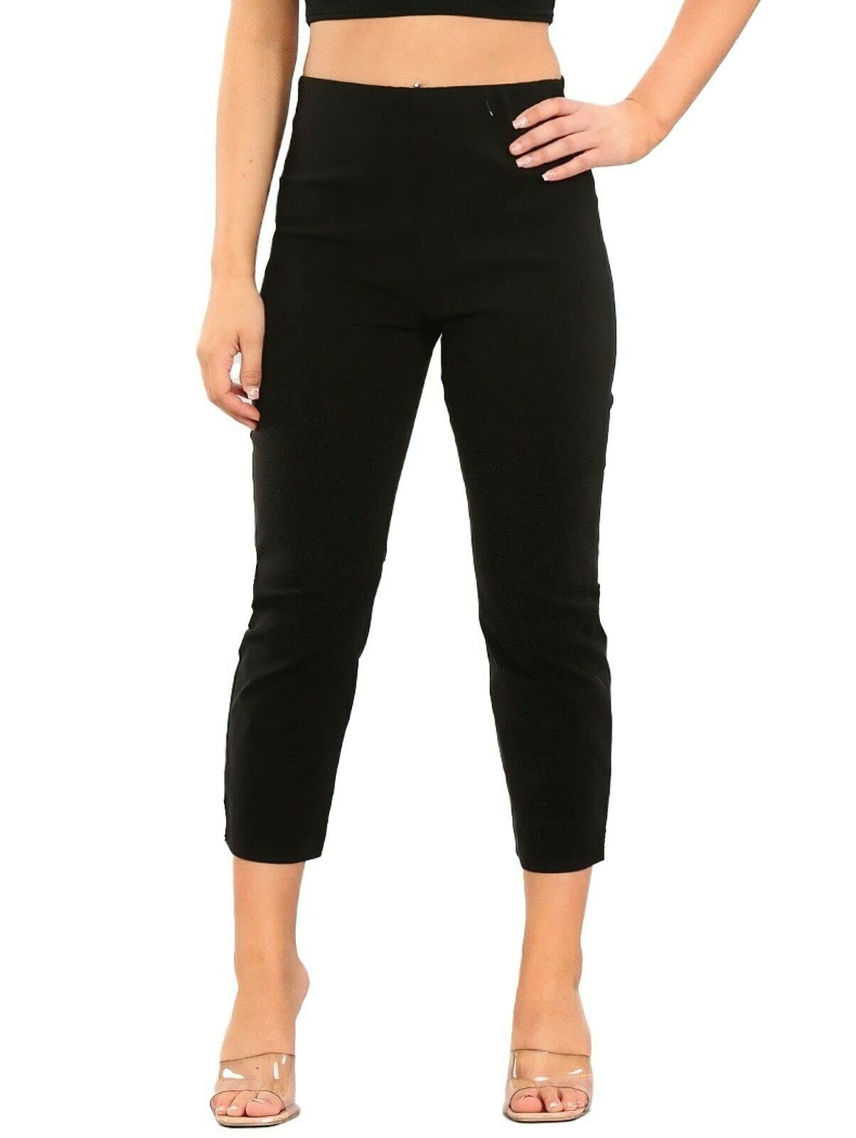 UCEx High Street Brand Cropped Trousers for Womens Capri Pants, Ladies Summer Trousers Pedal Pushers