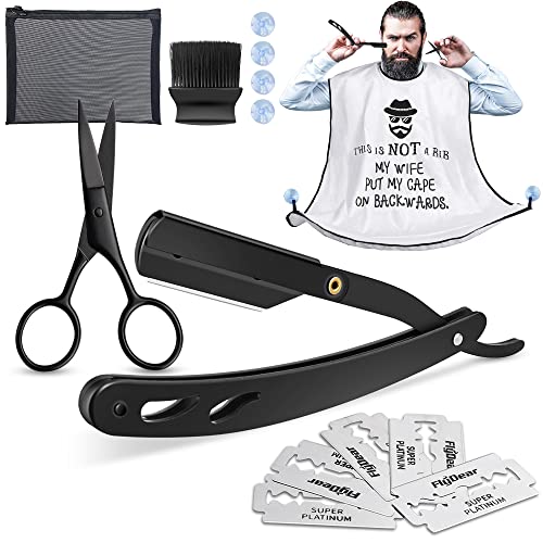 Rasiermesser Herren, 14 IN 1 Barber Rasiermesser Set mit 5 Wechselklingen,...