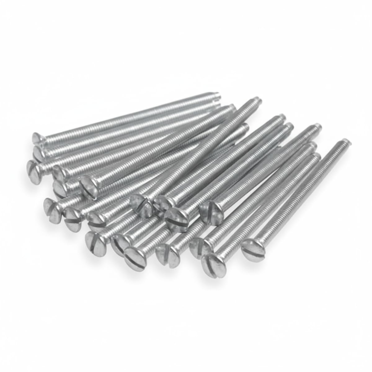 M3.5 Electrical Screws for Light Switches & Plug Sockets – 35mm, 40mm, 50mm & 75mm – Slotted Raised Head, Bright Zinc Plated – Ideal for Light Switches & Plug Sockets (100, 50mm)