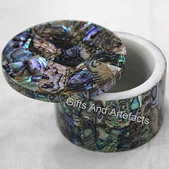 Portagioie Rotondo A 4 Strati Ulikey - Organizer Da Viaggio Per Anelli, Orecchini E Collane, Bianco - Foto 8