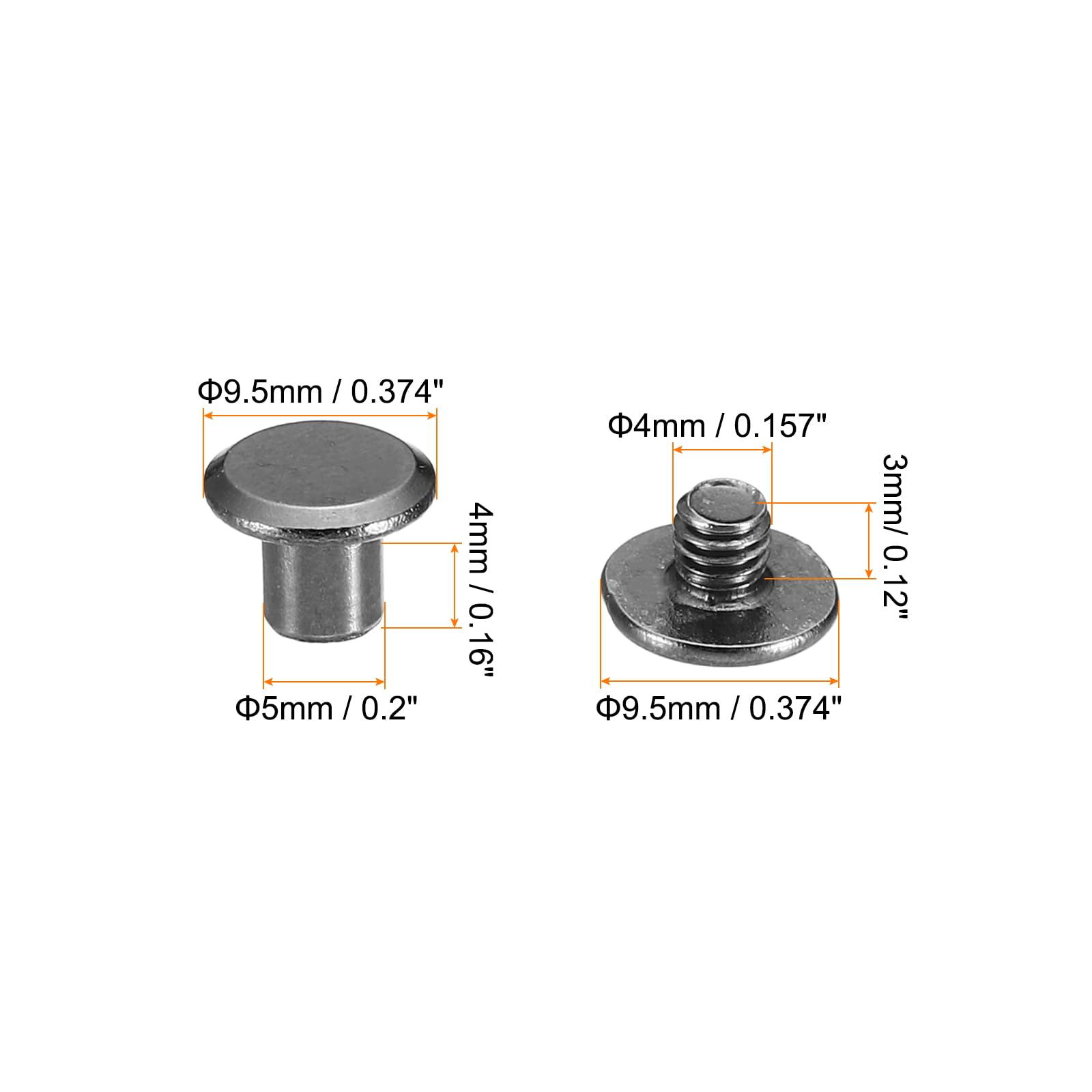 PATIKIL 100 Sets Chicago Screws - Image 2
