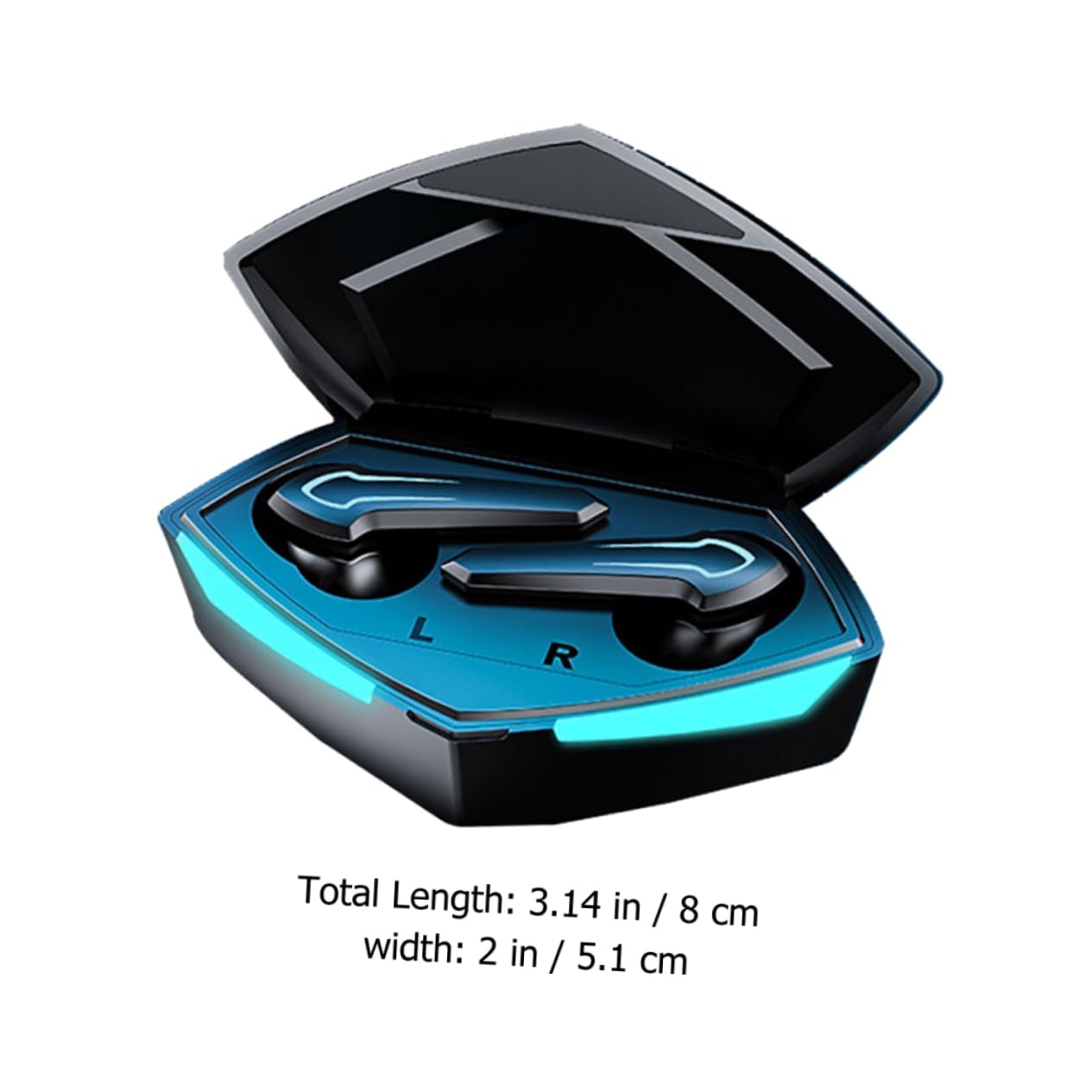 Auricolari Wireless Cuffie Stereo Tappi Per Orecchie Sportivi Auricolari Per Cuffie Wireless Resistenti Portatili Semplici Nero