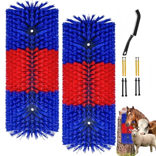 Livestock Scratching Brush Post Set