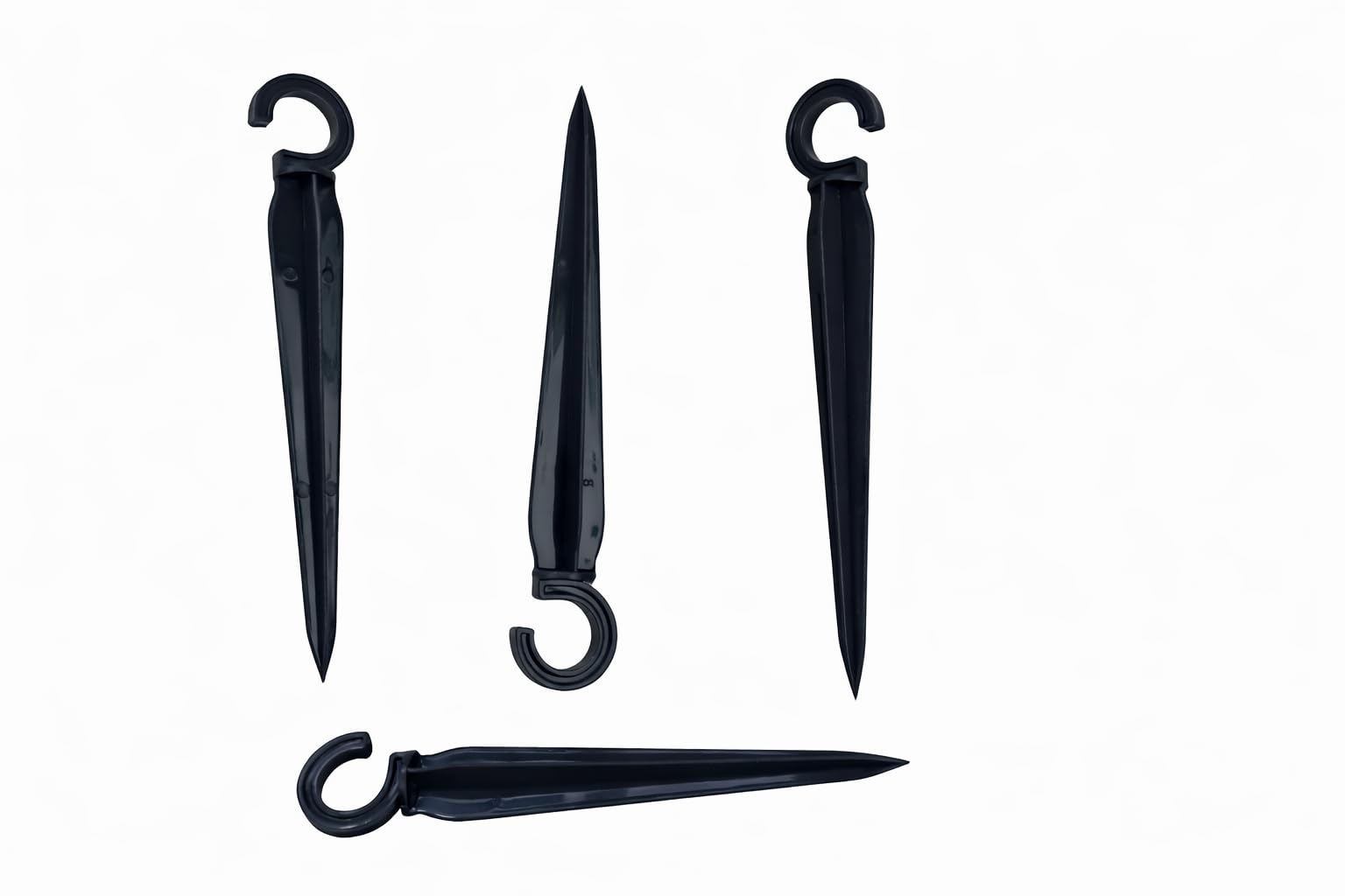 16mm Lateral Hold Stakes for Drip Irrigation, Blue UV-Stabilised Plastic C Clip Hook, Pipe Support for Greenhouse and Nursery (Heavy Quality) (10, Dark Grey)-image-21