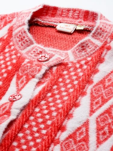 Image of Aarika Womens Winter Wear Maroon Colour Geometric Woolen Cardigan