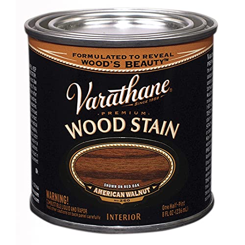 Varathane 211804 Premium Wood Stain, Half Pint, American Walnut
