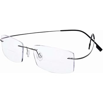 rimless bifocal glasses