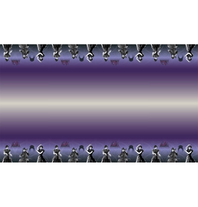 Recycled Wednesday Paper Tablecloth – 136 cm × 228 cm Disposable Party Table Cover, Eco-Friendly Wednesday Addams Theme Decor for Parties & Events