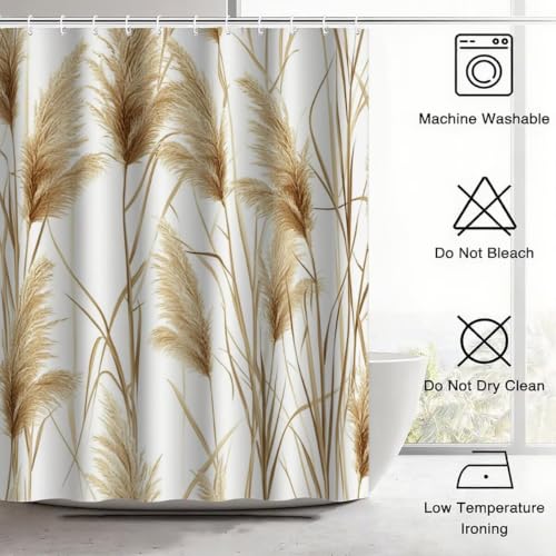 Rideau de douche anti-colle avec ourlet lesté en polyester lavable 120x200 - 8