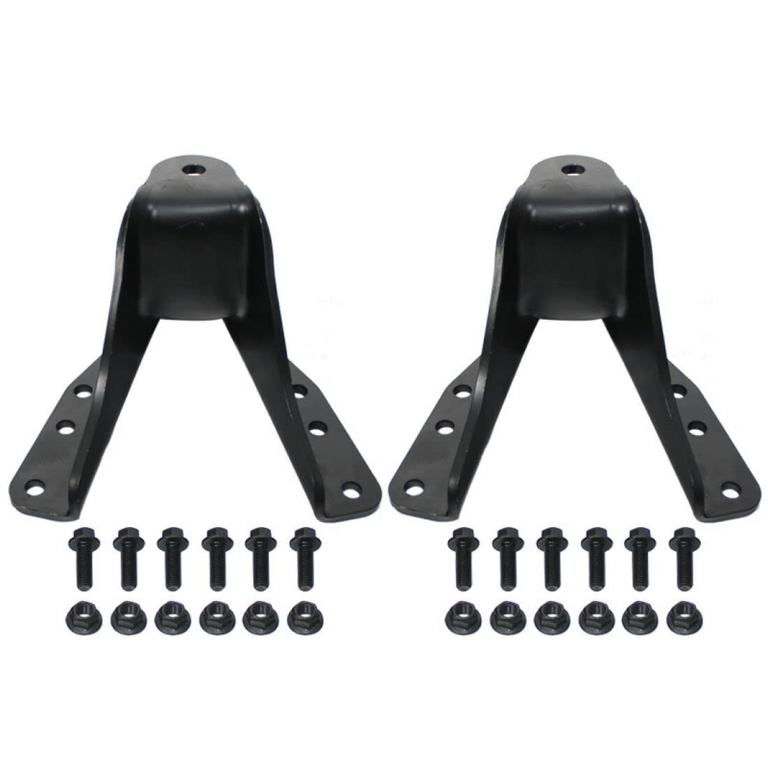 IBESTWOLF 2PCS Rear Leaf Spring Shackle Bracket Hanger Forward Kit 722-013 for 1983-1997 Ford F-250 F350 Truck, LH & RH Rear Leaf Spring Forward