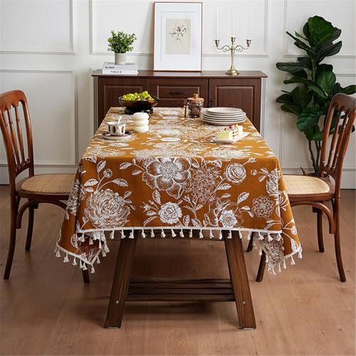 Nappe de table fleurie pour repas de famille et décoration de buffet - 8
