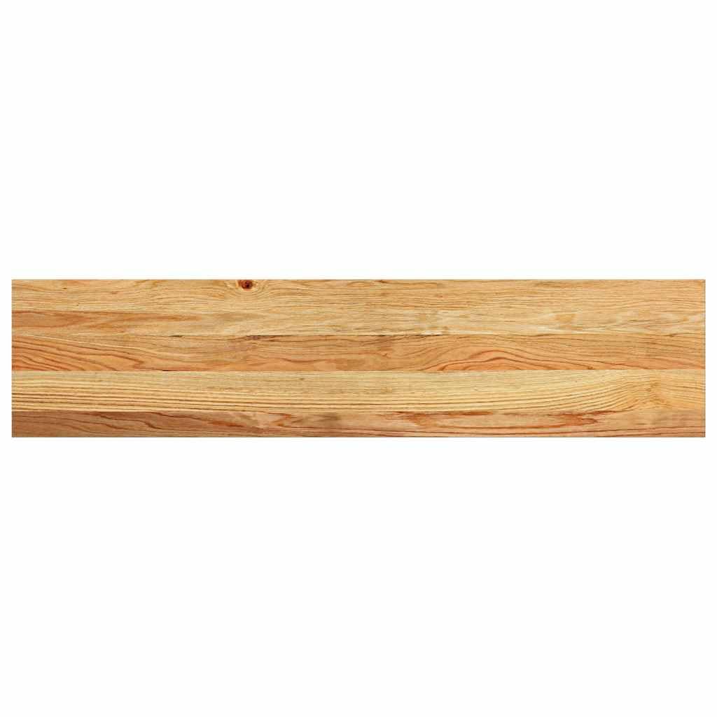 vidaXL Davanzali 2 pz Marrone Chiaro 110x25x2cm Legno Massello Rovere, Bordo della Finestra, davanzale della Finestra in Quercia, davanzale in Legno