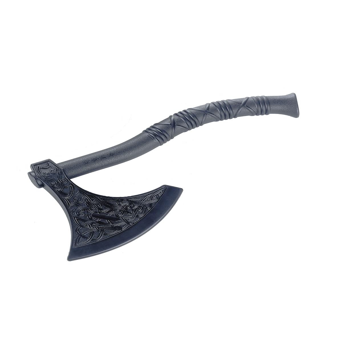 Hache Viking en plastique polypropylène noir 36,3 cm pour arts martiaux cosplay film cascade