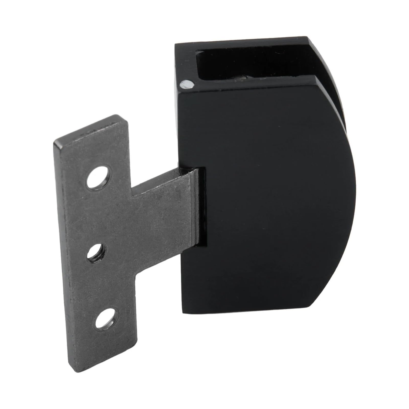 Alnaeson Silver Glass Door Hinge High Quality Glass Door Hinge Supplies With Screws Zinc Alloy Accessories ​Countertop Black/ Clamp​ Hardware For Glass Cabinetss(Silver)