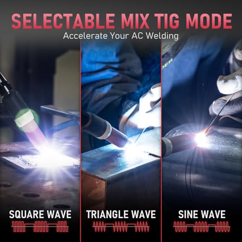 Image of YESWELDER 200A AC /DC Aluminum Tig Welder with Pulse Large LED Display, Digital Inverter STICK /TIG 110 /220V Dual Voltage TIG Welding Machine TIG-200P ACDC