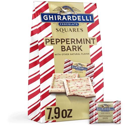 GHIRARDELLI Peppermint Bark Chocolate Squares, 7.9 OZ Bag