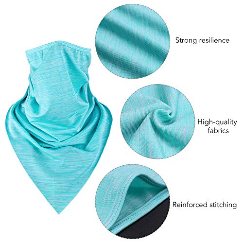 KKmoon 3 unidades Summer Ice Silk Triangle Scarf Máscara protetora solar Máscara de proteção solar p