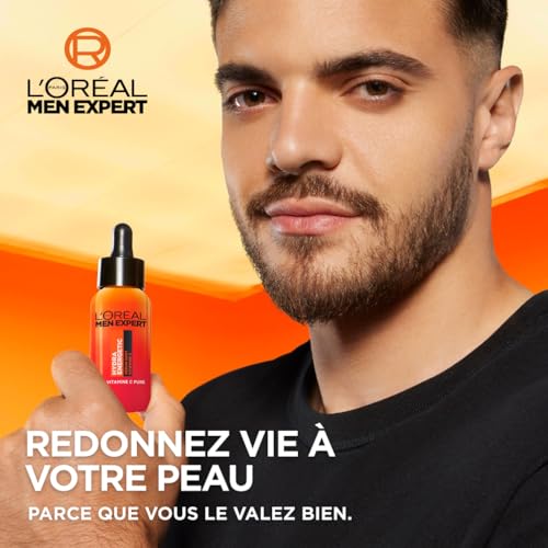 'oréal men expert hydra energetic sérum shot 100% vitamine c pure 30ml - vue 5