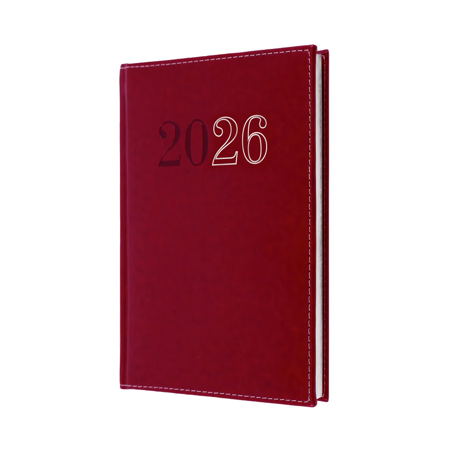 Collins - Chelsea - 2026 12 Month Calendar Year Planner, A5 Week-To-View with Appointments Diary - Red (ND53.15-26)
