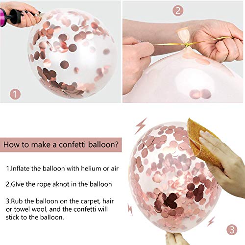 Humairc Decorazioni Torte Compleanno Rosa Oro