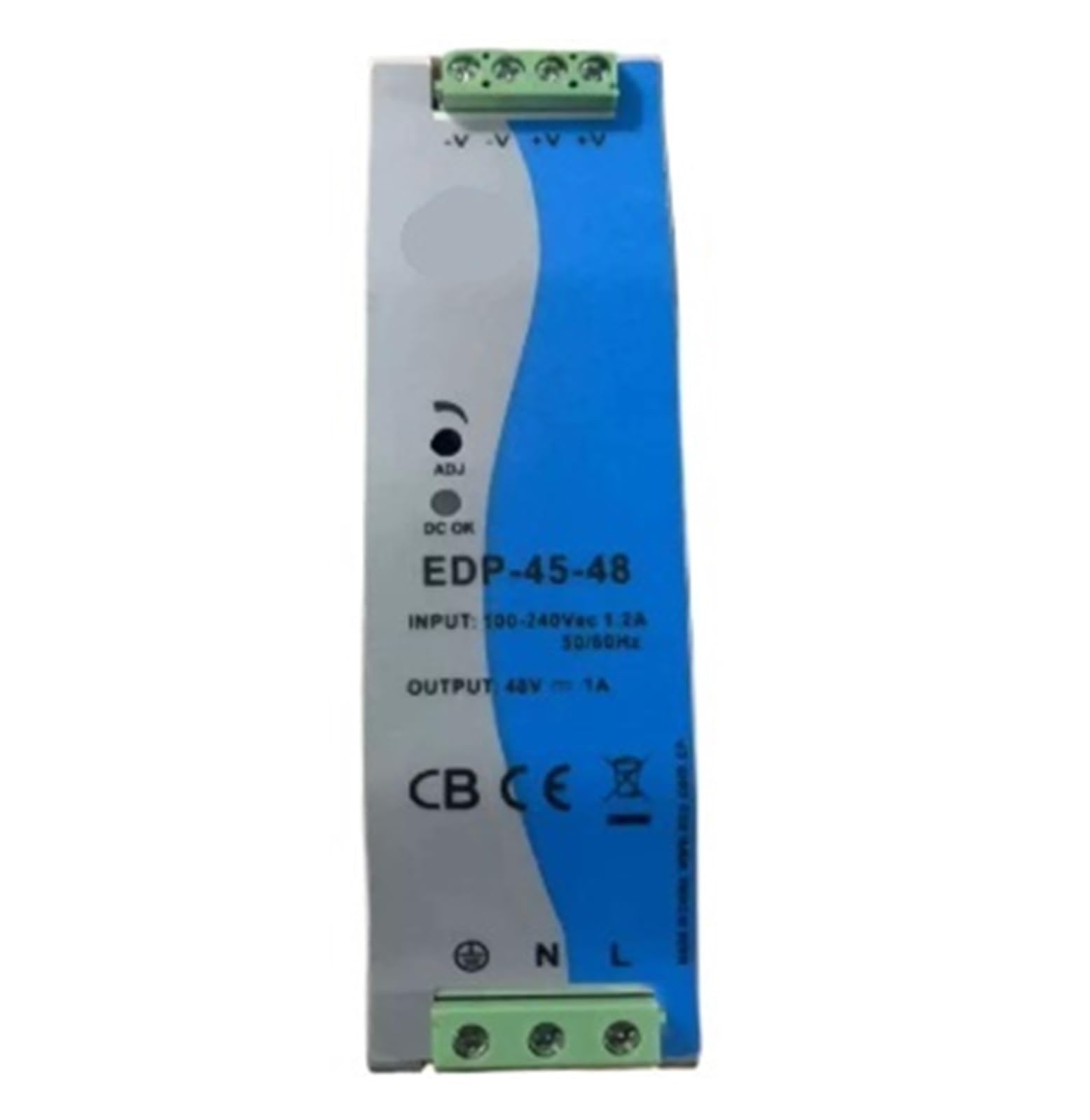 Alimentation 48V1A 45W EDP-45-48 boîtier rail DIN rail électrique pour armoire