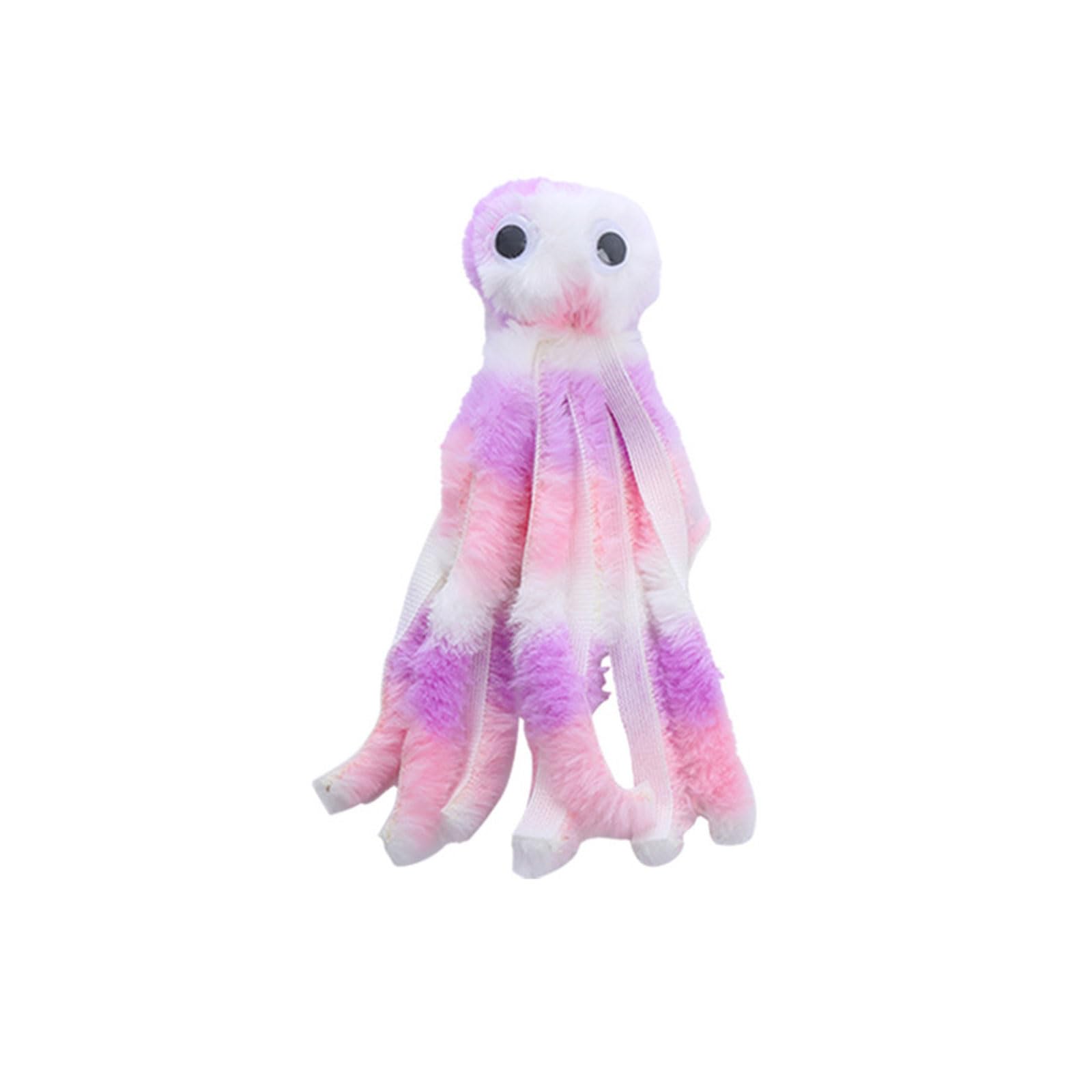 ZHIZHOUNEY Cat Plush Octopus Molar Rod BiteResistant Cat Teaser Chewing Toy Kitten Licking Toy Anxiety Reduce Gift Pet Supplies