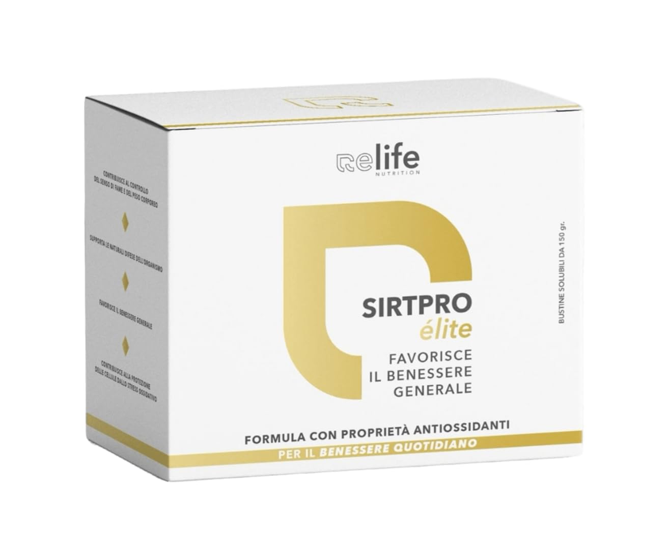 SIRTPRO Élite – Integratore Orosolubile Gusto Agrumi, Pre-Workout Energizzante + Depurativo, Azione Detox e Supporto Vitalità – 30 Bustine