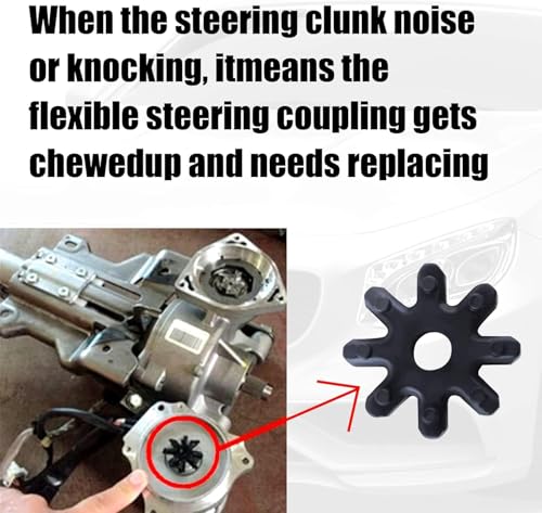 SHSHbuy 4 sztuki Car Steering Coupling,Kupplung Lenkkupplung Kunststoff,563152K000FFF Flexible Kupplung,Lenkkupplung Lenksäule Zahnrad Zwischenhebel Buchse Koppler