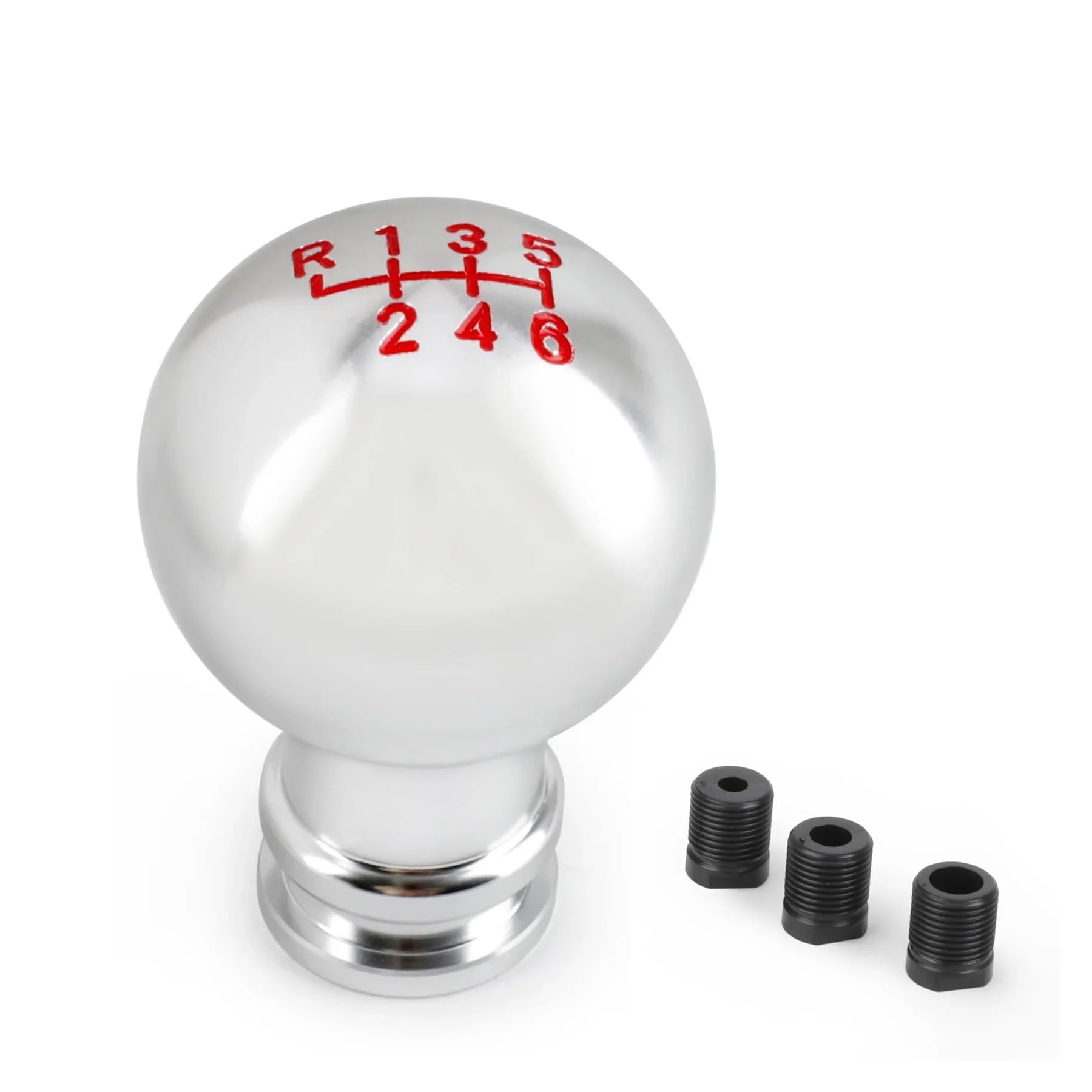 Polvane 6-Speed-1 Gear Shift Lever Knob 5/6/10 For Speed Gear Shift Knob Aluminum Car Manual Transmission Automatic Level Lever(6-Speed-1)