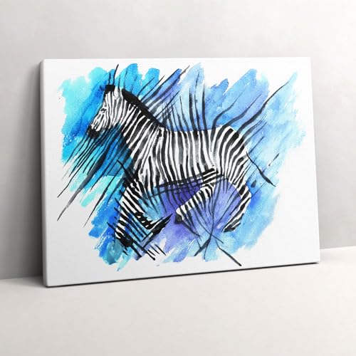 Tableau photo sur toile zèbre peint pour une maison chaleureuse