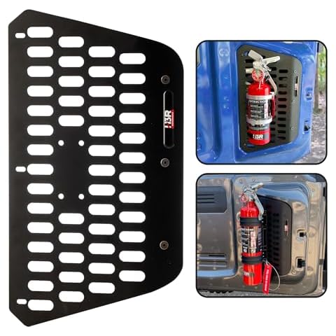 Rigid MOLLE Panel Fire Extinguisher Mount for Ford Bronco, Perfect for H3R Performance Fire Extinguisher and Bracket installation Cover