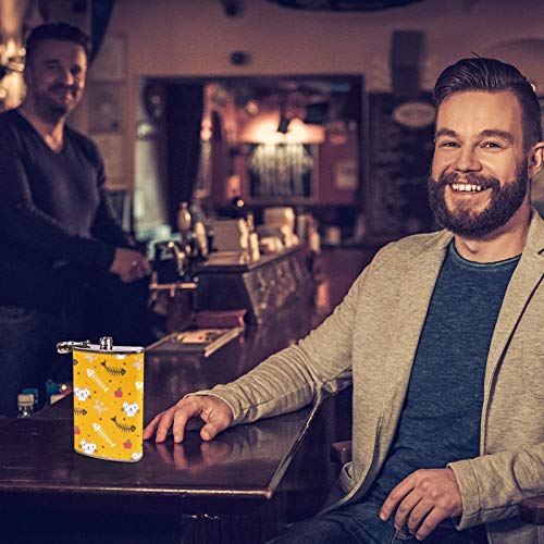 Flasque à whisky de poche anti-fuite avec entonnoir de remplissage