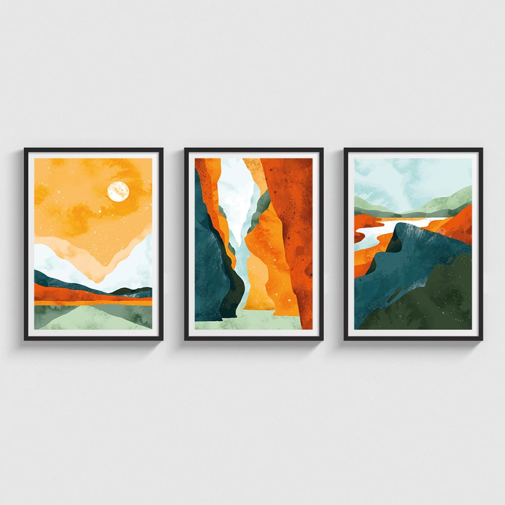 COLOSSAL ART HOUSE Framed Art Painting/Posters 13x17 Inch Frames for Wall Decoration, Set of 3 Brown Framed Art Prints/Posters for Bedroom, Living Room Wall Decor (B09J1G1K4V) Amazon Price History, Amazon Price Tracker