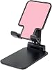 Natural Pink Universal Cell Phone Holder - Adjustable Desk Phone Stand for Office Home & Travel Black