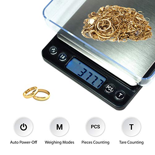 Báscula Digital de Bolsillo Horizon ACCT-500 Precisión 500g miniatura 2