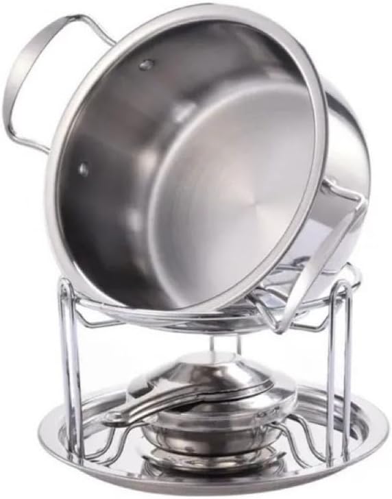 Panela De Fondue Com 11 Peças Em Inox Chocolate Queijo Quent... - imagem principal do produto