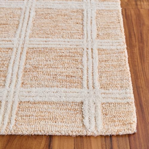 Tapete decorativo SAFAVIEH 5' x 8' en lana naranja e ivory miniatura 3