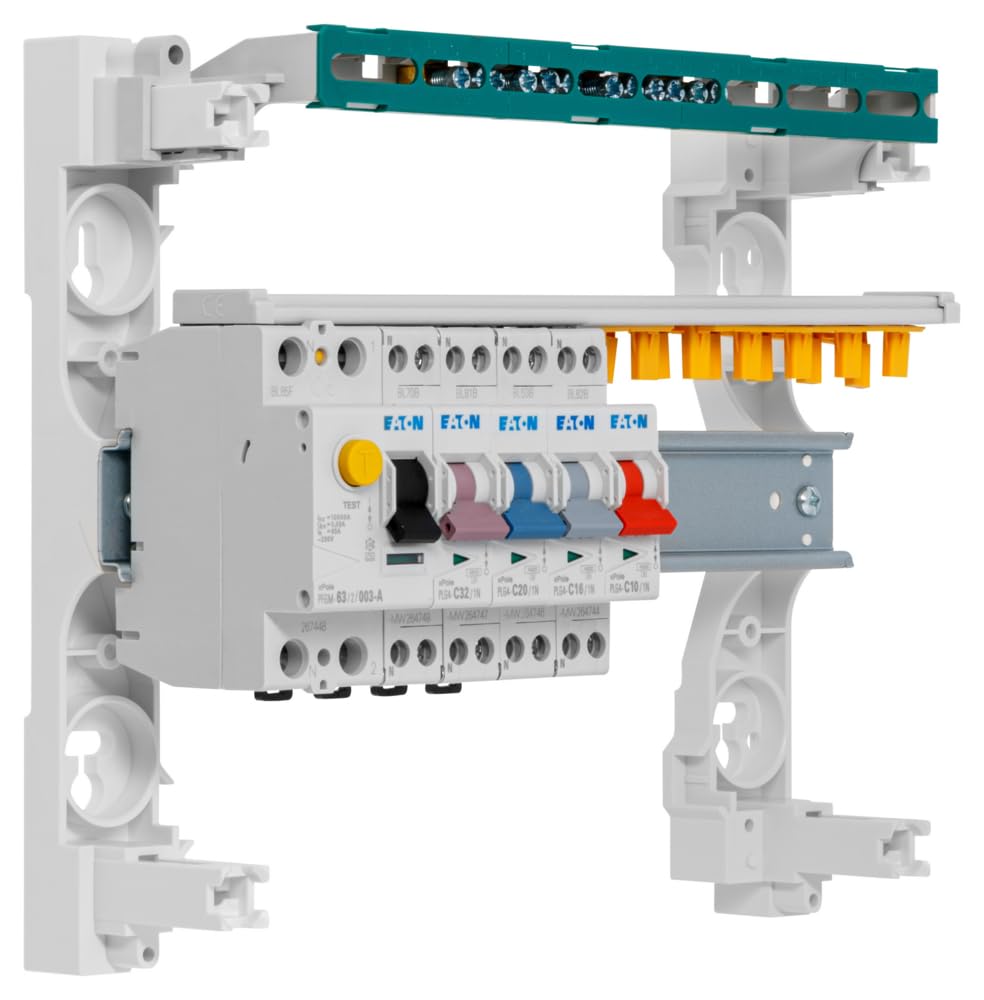 EATON - Cuadro 1 fila preequipado 1 inter. diff. 63A tipo A + 4 disyuntores