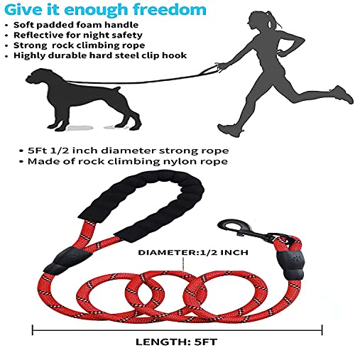 UNIVERSESTAR Dog Leashes for Large Dogs Rope Leash Heavy Duty Dog Leash with Comfortable Padded Handle and Highly… - Image 5