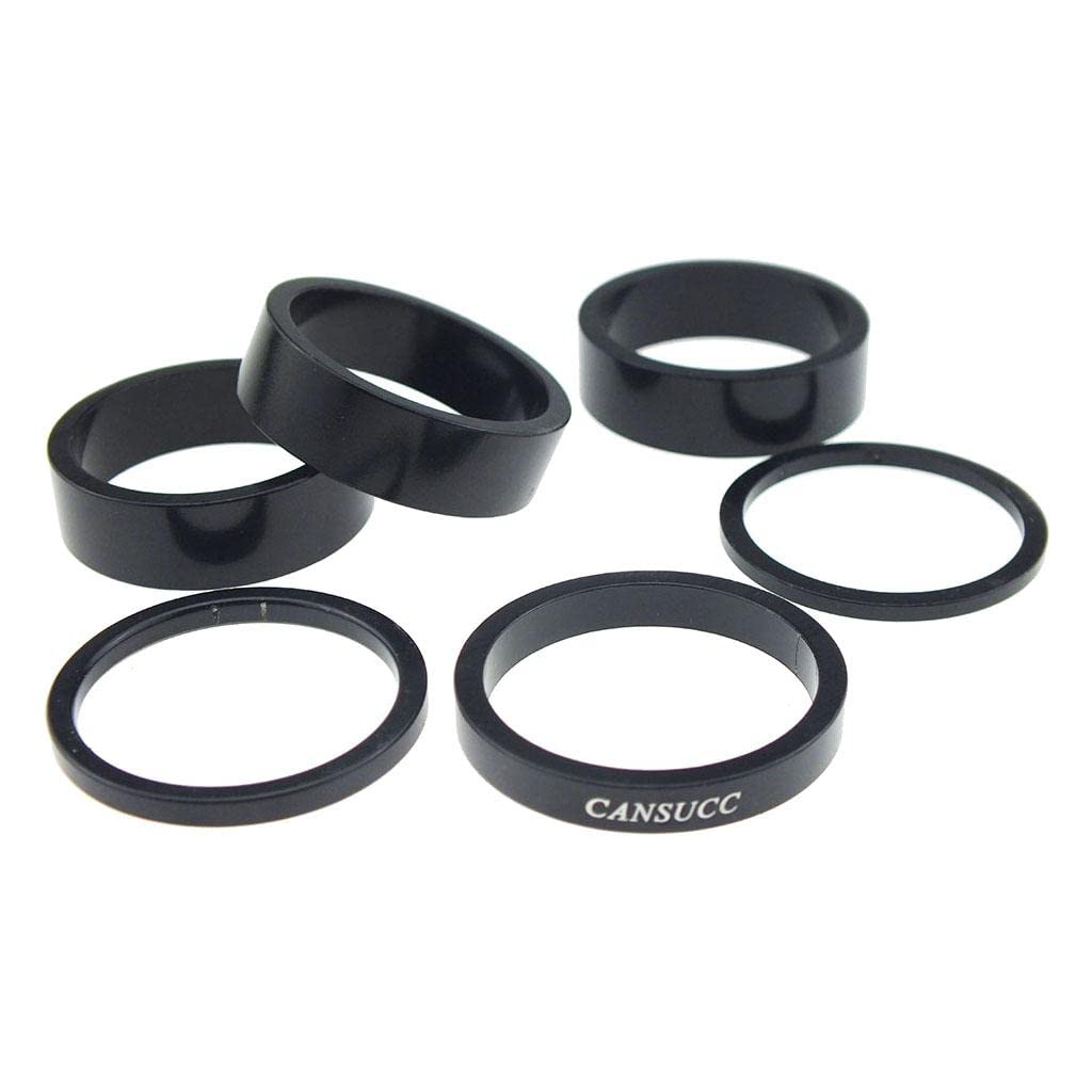 Merishopp 6pcs Alloy Bicycle Headset Spacer Front Fork Head Parts Washer Adjuster | Sporting Goods | Cycling | Bicycle Components & Parts | Headset Spacers (B0D6R7T44L) Amazon Price History, Amazon Price Tracker