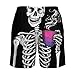 Men & Boys Fit Swim Trunks for Beach Athletic Hiking Quick Dry Drawstring Essentials Half Pants with Pockets Lining, Beachwear Skull Skeleton Bisexual Pride Flag Art Fashion Swim Trunks