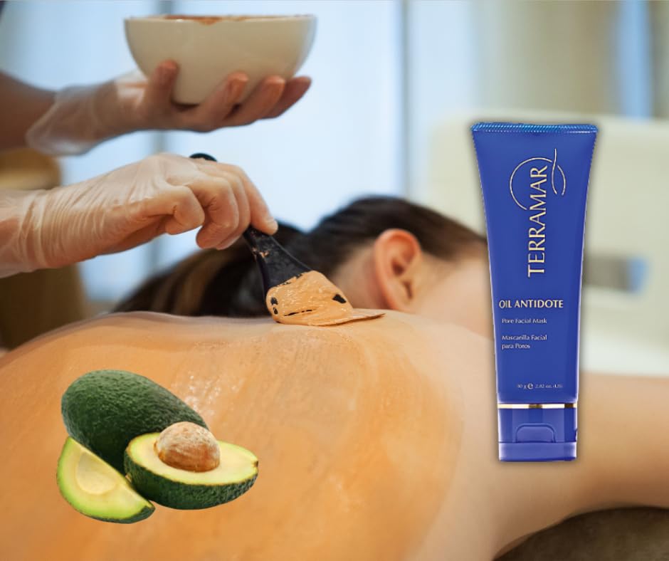 Mascarilla Facial para limpiar los Poros y Exceso de Grasa de Arcillas y Aguacate TerramarBrands