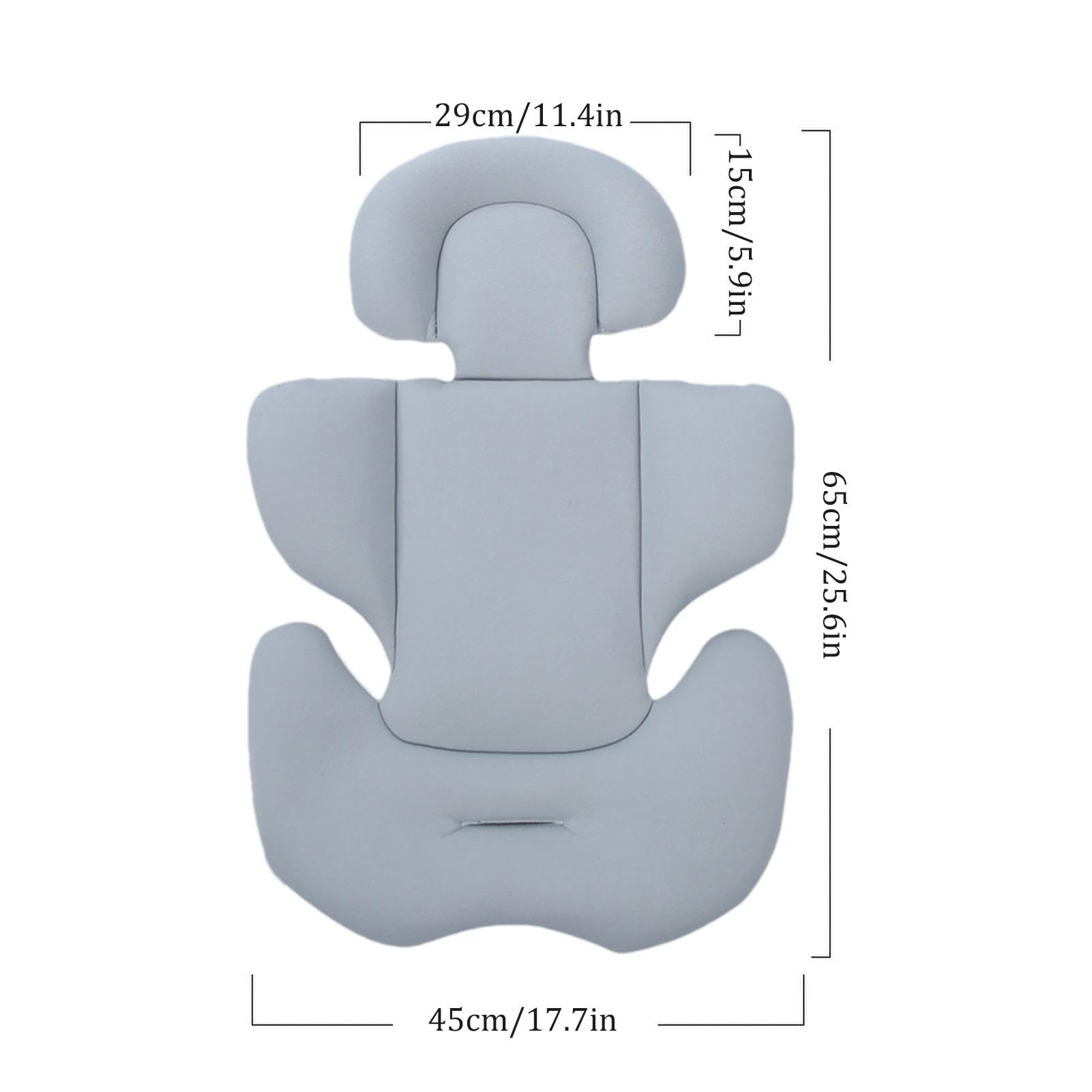Inserto Cuscino Seggiolino Auto Neonato, Cuscino Per Carrozzina, Morbido Passeggino Riduttore Per Seggiolino Per Bambini Fodera - Cuscino Di Supporto Per Testa E Corpo Per Poggiatesta Portatile
