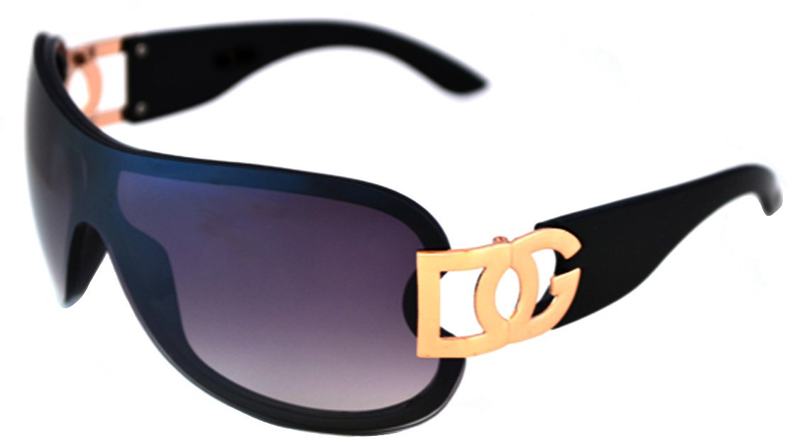 DG Eyewear Women's Oversized Rimless Sunglasses